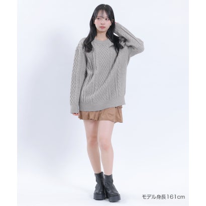 マリークワント MARY QUANT ベロアリボンニット プルオーバー （ブラック）｜詳細画像