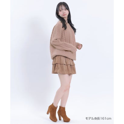 マリークワント MARY QUANT ベロアリボンニット プルオーバー （グレー）｜詳細画像