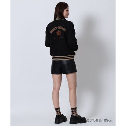 フェイクレザースカート パンツ （ブラック）｜詳細画像