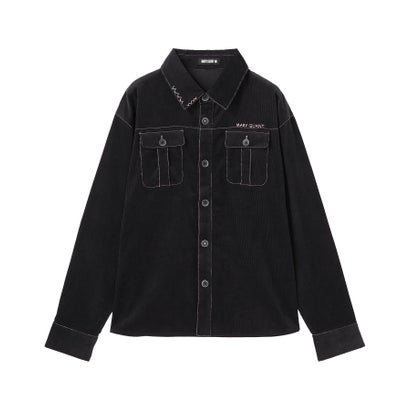 マリークワント MARY QUANT コーデュロイシャツ ブラウス （ブラック）｜詳細画像