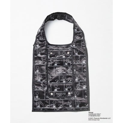 PEANUTS×MAKAVELIC ECOBAG （ブラック）｜詳細画像