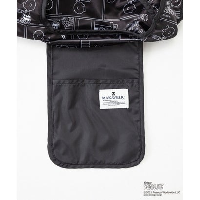 PEANUTS×MAKAVELIC ECOBAG （ブラック）｜詳細画像
