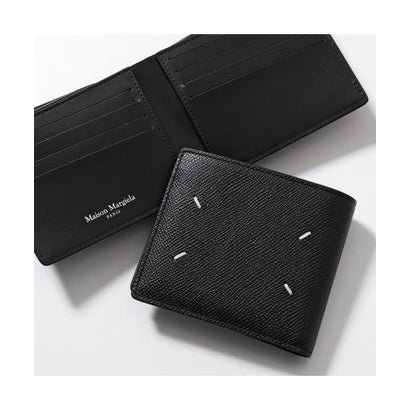 メゾン マルジェラ MAISON MARGIELA MAISON MARGIELA 二つ折り財布 S35UI0435 P4745 （T8013/ブラック）｜詳細画像