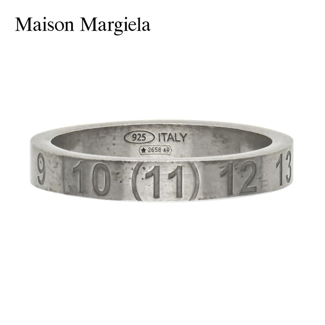 メゾン マルジェラ MAISON MARGIELA SM1UQ0048 S12967 リング メンズ アクセサリー ナンバー シルバー 指輪 おすすめ  贈り物 シルバー 19～23号 （シルバー）