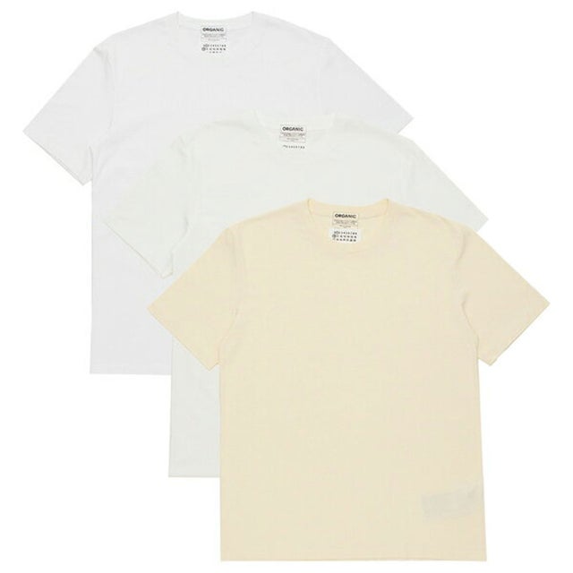 
                    Tシャツ 半袖カットソー トップス ホワイト メンズ Maison Margiela S50GC0687 S23973 963 （ホワイト）