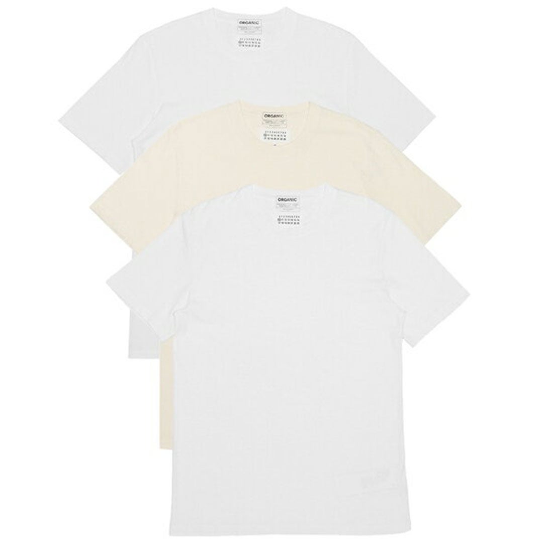 メゾン マルジェラ MAISON MARGIELA Tシャツ パックT 半袖カットソー ホワイト ベージュ メンズ レディース Maison  Margiela S50GC0673 S23973 963 （マルチカラー）