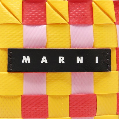マルニ MARNI ハンドバッグ かごバッグ ポッドキッドバッグ  ピンク レッド ブラック レディース MARNI M00332 M00IW 0M331 （PINK RED）｜詳細画像