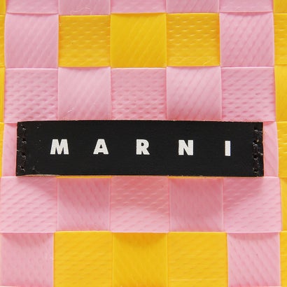 マルニ MARNI ハンドバッグ かごバッグ ポッドキッドバッグ ピンク イエロー マルチ レディース MARNI M00332 M00IW 0M213 （PINK YELLOW）｜詳細画像