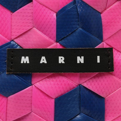 マルニ MARNI ハンドバッグ かごバッグ バスケットバッグ キッズ カゴバッグ ミニバッグ ロゴ ピンク ブルー キッズ MARNI M00996 M00IW 0MC36 PINK BLUE （PINK BLUE）｜詳細画像