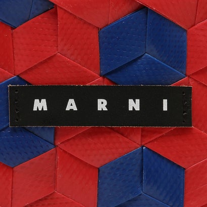 マルニ MARNI ハンドバッグ かごバッグ バスケットバッグ キッズ カゴバッグ ミニバッグ ロゴ レッド ブルー キッズ MARNI M00996 M00IW 0MC33 RED BLUE （RED BLUE）｜詳細画像
