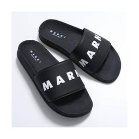 マルニ MARNI MARNI KIDS サンダル 82351 ロゴ フラット （NERO/MARNI