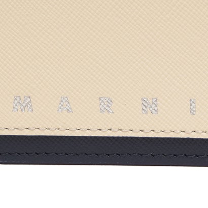 マルニ MARNI カードケース フラグメントケース ホワイト マルチカラー メンズ MARNI PFMI0080U0 LV520 ZO718 （TALC NIGHT BLUE）｜詳細画像