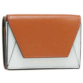 三つ折り財布 ミニ財布 オレンジ マルチカラー レディース PFMO0056U1 P2644 Z529N （マルチカラー）