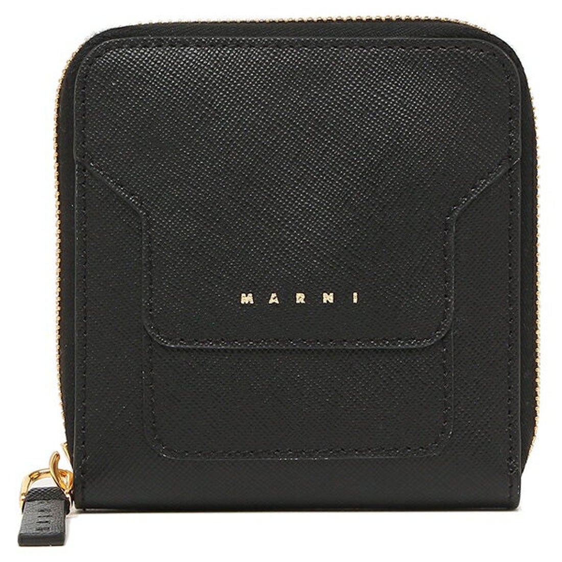 マルニ MARNI 財布 二つ折り財布 ジップアラウンドウォレット ブラック