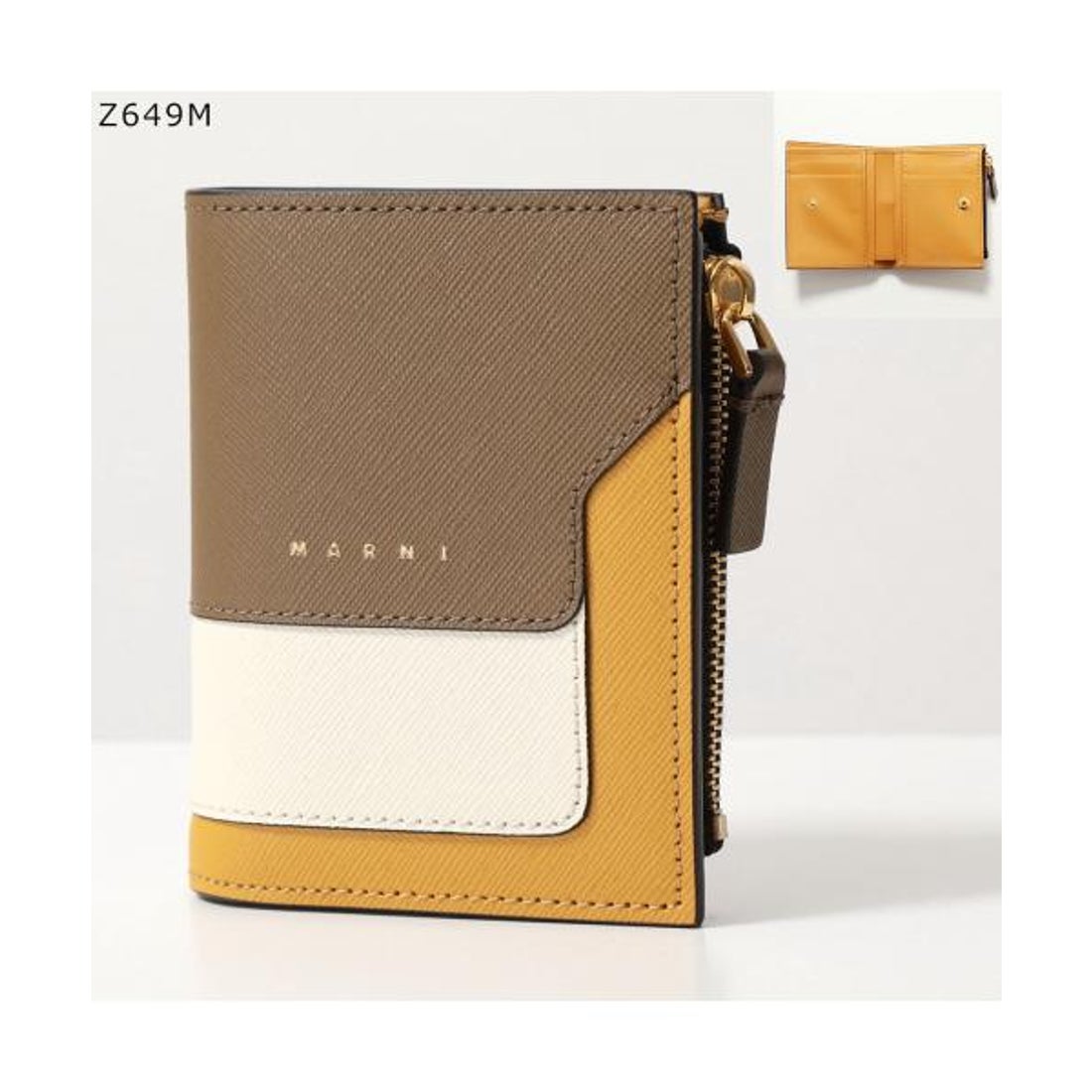 マルニ MARNI MARNI 二つ折り財布 PFMO0054U1 LV520 ロゴ （Z685N 