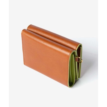 マルニ MARNI Metal Logo Bicolor Trifold Wallet メタル （BARK(00M51)）｜詳細画像