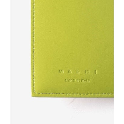 マルニ MARNI Metal Logo Bicolor Trifold Wallet メタル （BARK(00M51)）｜詳細画像