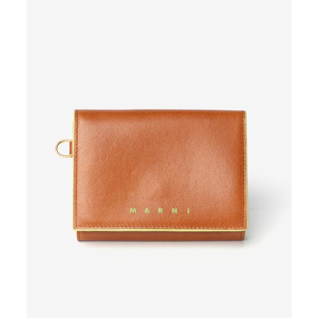 Metal Logo Bicolor Trifold Wallet メタル （BARK(00M51)）