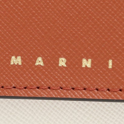 マルニ MARNI カードケース トランク ホワイト マルチカラー ユニセックス MARNI PFMOT05U21 LV520 Z678N （TABASCO NATURAL WHITE ILLUSION BLUE）｜詳細画像