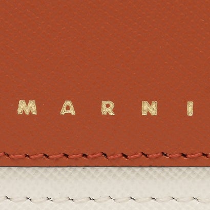 マルニ MARNI カードケース フラグメントケース トランク コインケース ホワイト マルチカラー ユニセックス MARNI PFMO0025U2 LV520 Z678N （TABASCO NATURAL WHITE ILLUSION BLUE）｜詳細画像