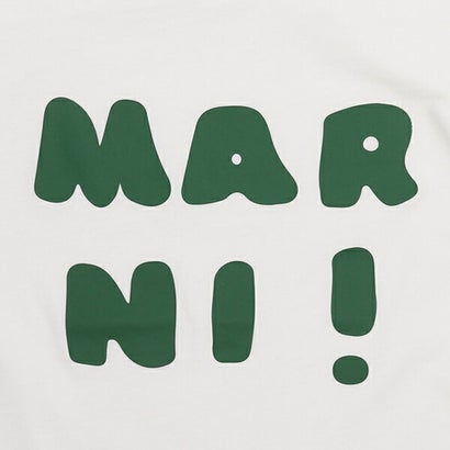 マルニ MARNI Tシャツ・カットソー ロゴプリントクルーネックTシャツ キッズ ロゴ ホワイト キッズ MARNI M00934M00HZ MT163U 0M108 （WHITE）｜詳細画像