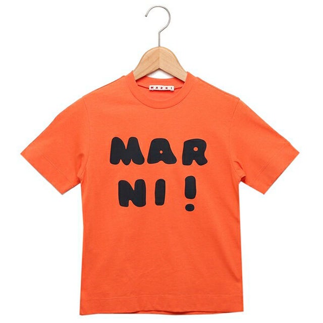 
                    Tシャツ・カットソー ロゴプリントクルーネックTシャツ キッズ ロゴ オレンジ キッズ M00934M00HZ MT163U 0M428 （ORANGE BLUE）
