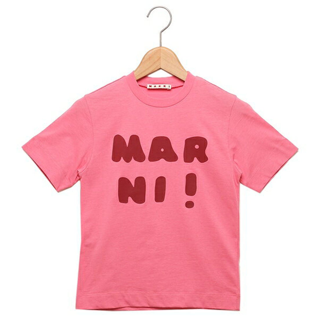 マルニ MARNI Tシャツ・カットソー ロゴプリントクルーネックTシャツ キッズ ロゴ ピンク キッズ MARNI M00934M00HZ  MT163U 0M338 （PINK）