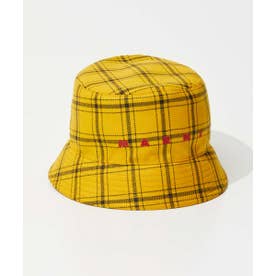 CLZC0110S0 UTWA04 帽子 メンズ チェックバケットハット キャップ ロゴ刺繍 ウール （メイズ）