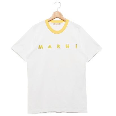 マルニ MARNI Tシャツ カットソー オーガニックコットン 水玉ロゴ ホワイト メンズ MARNI HUMU0198PN USCV77 PDW01 （LILY WHITE）｜詳細画像
