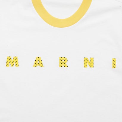 マルニ MARNI Tシャツ カットソー オーガニックコットン 水玉ロゴ ホワイト メンズ MARNI HUMU0198PN USCV77 PDW01 （LILY WHITE）｜詳細画像