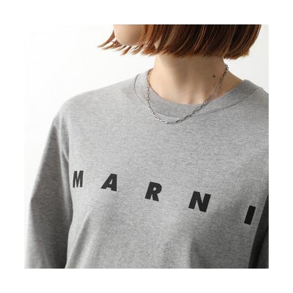 マルニ MARNI MARNI KIDS 長袖 Tシャツ M01603 M00RF ロゴ （0M100/ホワイト）｜詳細画像