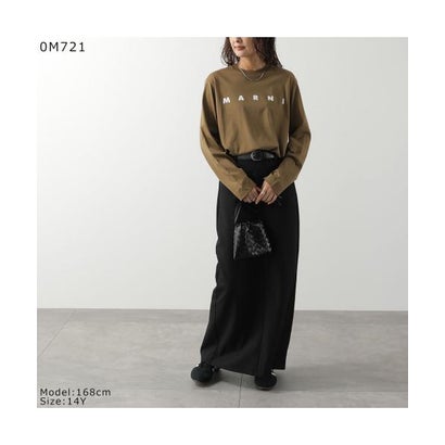MARNI KIDS 長袖 Tシャツ M01603 M00RF ロゴ （0M721/カーキブラウン）｜詳細画像