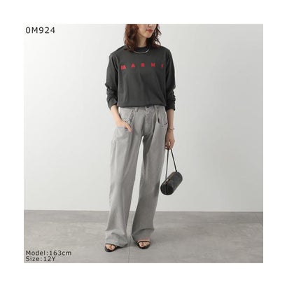 MARNI KIDS 長袖 Tシャツ M01603 M00RF ロゴ （0M721/カーキブラウン）｜詳細画像