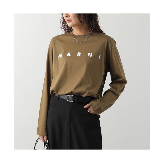 KIDS 長袖 Tシャツ M01603 M00RF ロゴ （0M721/カーキブラウン）