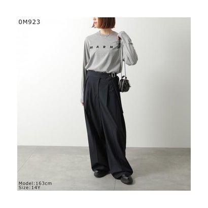 マルニ MARNI MARNI KIDS 長袖 Tシャツ M01603 M00RF ロゴ （0M900/ブラック）｜詳細画像