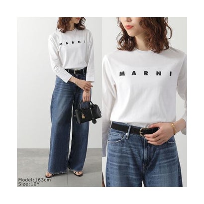 マルニ MARNI MARNI KIDS 長袖 Tシャツ M01603 M00RF ロゴ （0M900/ブラック）｜詳細画像