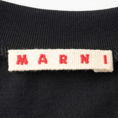 マルニ MARNI Tシャツ キッズ T-SHIRT WITH PEEPING MARNI LOGO M01415 M00RF （ブラック(0M900)）｜詳細画像