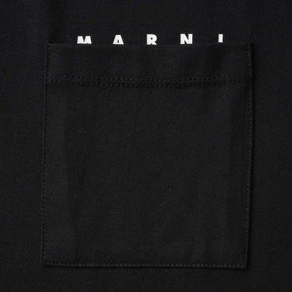 マルニ MARNI Tシャツ キッズ T-SHIRT WITH PEEPING MARNI LOGO M01415 M00RF （ブラック(0M900)）｜詳細画像