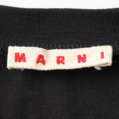マルニ MARNI Tシャツ キッズ T-SHIRT WITH RHINESTONE LOGO M01968 M00SG （ブラック(0M900)）｜詳細画像