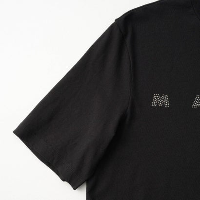 マルニ MARNI Tシャツ キッズ T-SHIRT WITH RHINESTONE LOGO M01968 M00SG （ブラック(0M900)）｜詳細画像
