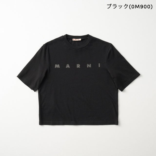 Tシャツ キッズ T-SHIRT WITH RHINESTONE LOGO M01968 M00SG （ブラック(0M900)）