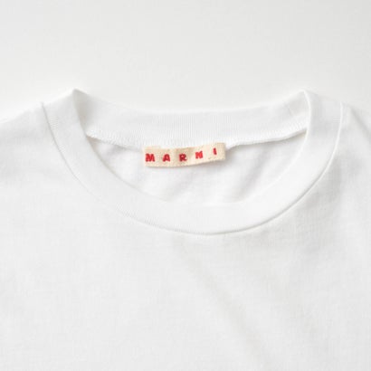 マルニ MARNI Tシャツ キッズ T-SHIRT WITH RHINESTONE LOGO M01968 M00SG （ホワイト(0M100)）｜詳細画像