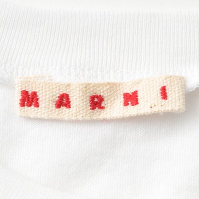 マルニ MARNI Tシャツ キッズ T-SHIRT WITH RHINESTONE LOGO M01968 M00SG （ホワイト(0M100)）｜詳細画像