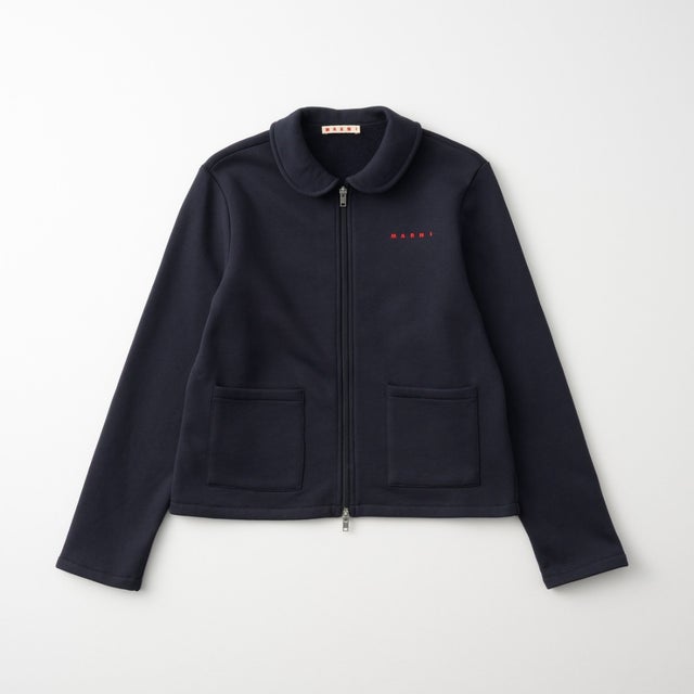 ブルゾン キッズ LOGO PETER PAN COLLAR ZIPPER JACKET M01879 M00XC （ネイビー(0M862)）