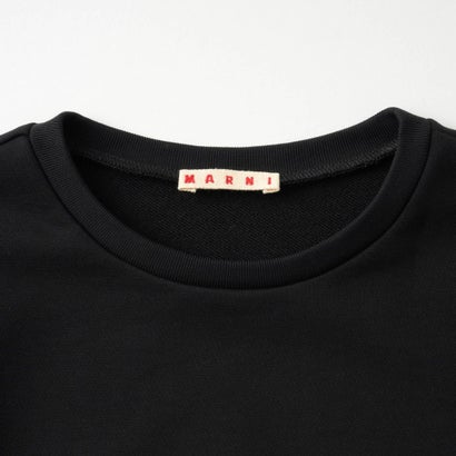 マルニ MARNI スウェット キッズ CROPPED CREW-NECK SWEATSHIRT WITH LOGO M01878 M00V0 （ブラック(0M900)）｜詳細画像