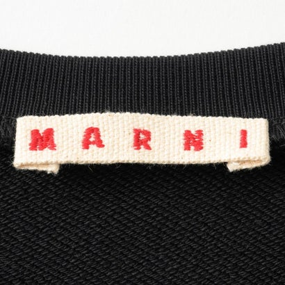 マルニ MARNI スウェット キッズ CROPPED CREW-NECK SWEATSHIRT WITH LOGO M01878 M00V0 （ブラック(0M900)）｜詳細画像