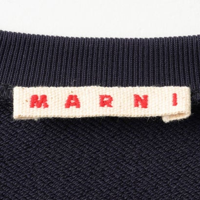 マルニ MARNI スウェット キッズ CROPPED CREW-NECK SWEATSHIRT WITH LOGO M01878 M00V0 （ネイビー(0M862)）｜詳細画像