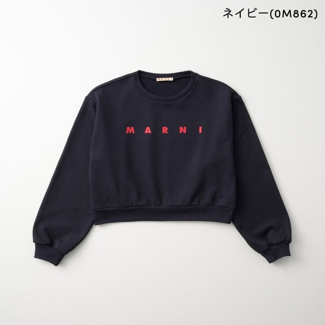 スウェット キッズ CROPPED CREW-NECK SWEATSHIRT WITH LOGO M01878 M00V0 （ネイビー(0M862)）