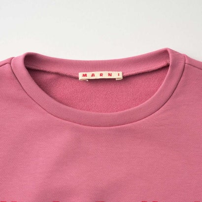マルニ MARNI スウェット キッズ CROPPED CREW-NECK SWEATSHIRT WITH LOGO M01878 M00V0 （ピンク(0M352)）｜詳細画像