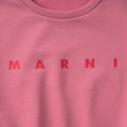 マルニ MARNI スウェット キッズ CROPPED CREW-NECK SWEATSHIRT WITH LOGO M01878 M00V0 （ピンク(0M352)）｜詳細画像